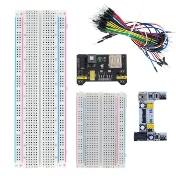 MB-102 MB102 Breadboard 400 830 Point Solderless PCB Bread Board Test Develop Dupont Line DIY für Arduino