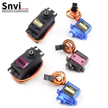 Snvi SG90 MG90S MG945 MG995 MG996 Servomotor, geeignet für Arduino UNO DIY Roboterarm, Hubschrauber
