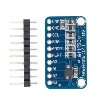 16-Bit-I2C-ADS1115-Modul ADC mit 4 Kanälen und Pro-Gain-Verstärker