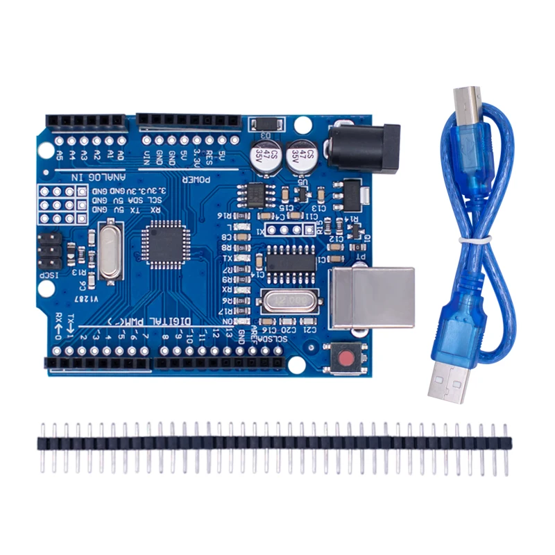 UNO R3 Entwicklungsboard CH340G MEGA328PB Chip mit USB-Kabel ATMEGA328P-AU 16Mhz Unterstützung (10 Stück)