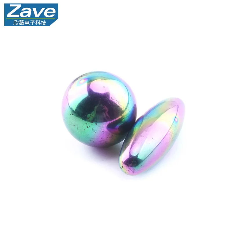 Ferrit-Magnetperlen-Set - schwarze und farbenfrohe ovale Magnetkugeln – Bild 4