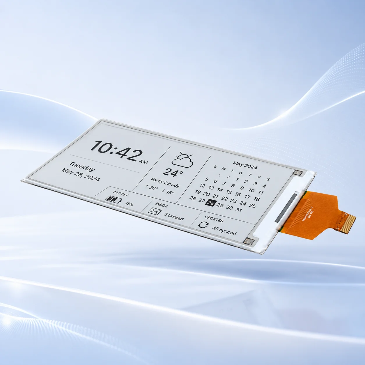 4,26 Zoll E-Paper E-Ink Display 480x800, Elektronisches – Bild 2