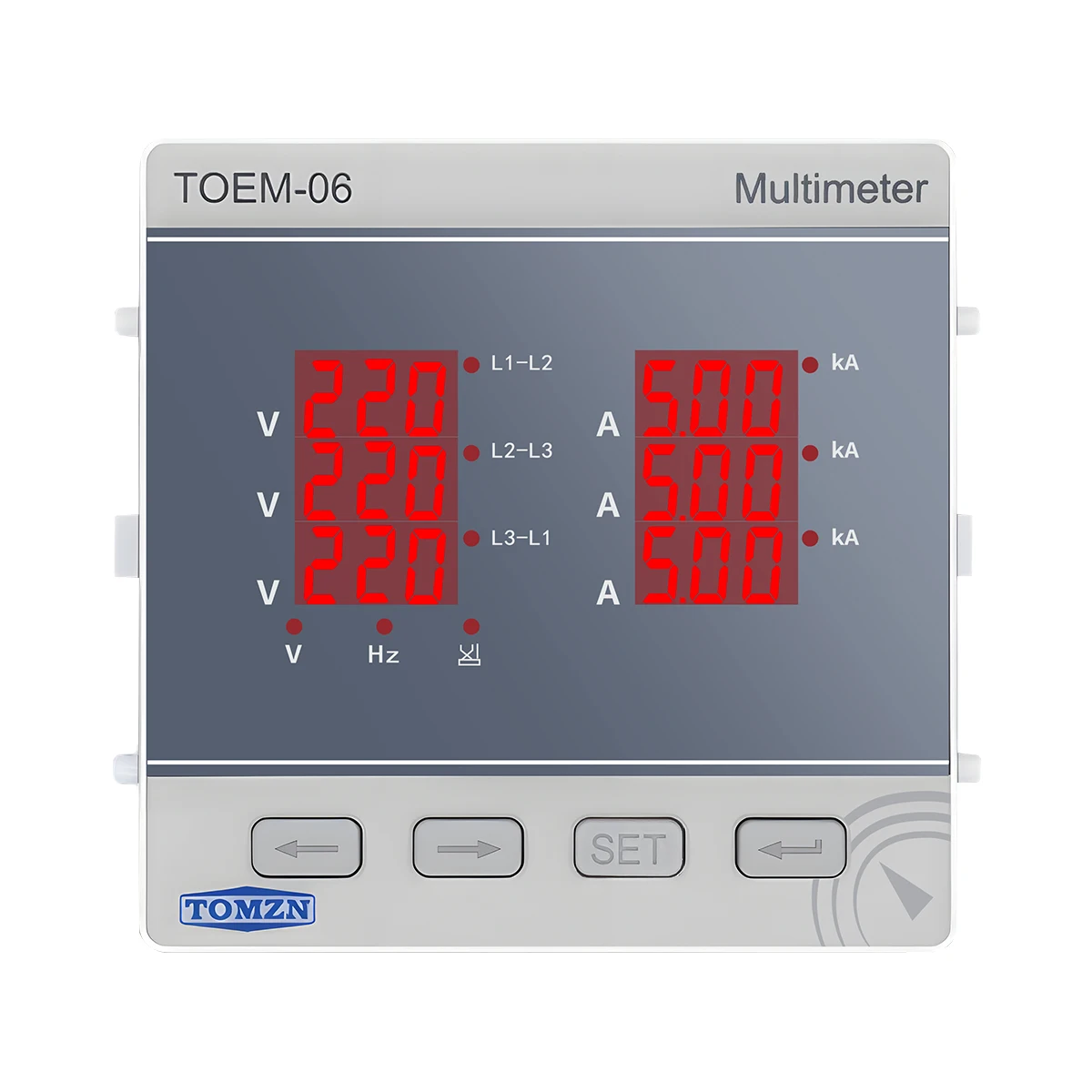 Digitales Multimeter (V-I-Hz) Dreiphasen-Spannung Strom Frequenz Leitung-zu-Leitung-Spannung Genauigkeit 0,5