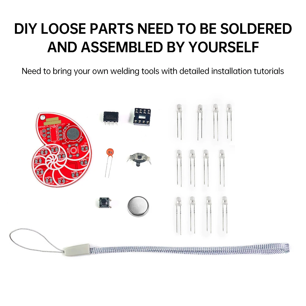 Elektronisches DIY-Löt-Lern-Kit, LED-Muschel, SMD, SMT – Bild 6