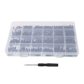 M2/m2, 5/m3 schwarzes Nylon-Sechskant-Abstandshalter-Abstandshalter-Schraubenmutter-Sortiments (360 Stück)