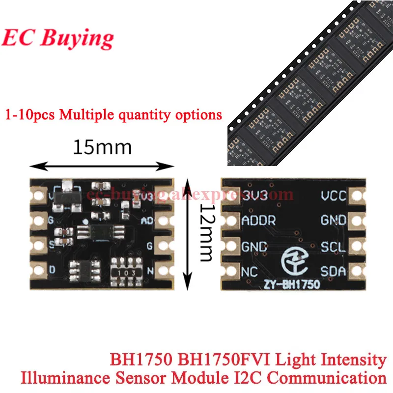 BH1750 BH1750FVI Lichtintensitäts-Beleuchtungsstärkemodul Digitaler optischer (10 Stück)