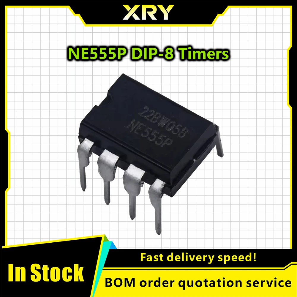 XRY 20-50 Stück integrierte Schaltkreise NE555 NE555P 555 DIP-8 Timer – Bild 5