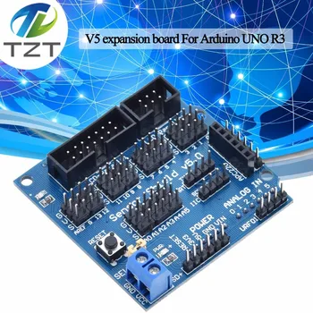 V5.0 Sensor Shield Erweiterungsplatine für Arduino elektronische Bausteine Roboterzubehör Sensor TZT Shield V5
