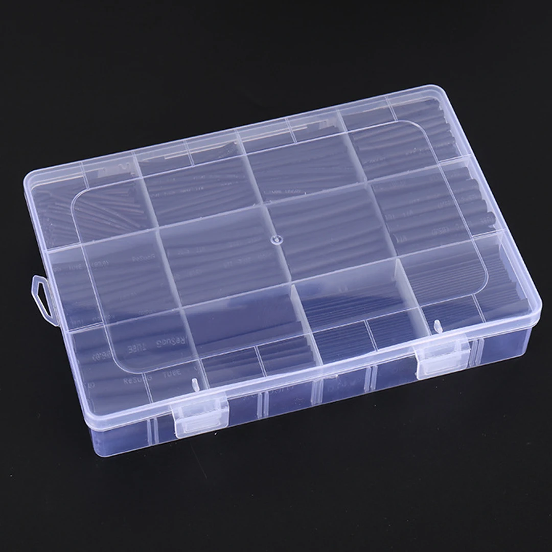 Schwarzes Schrumpfschlauch-Set, thermobeständiger Schlauch – Bild 2