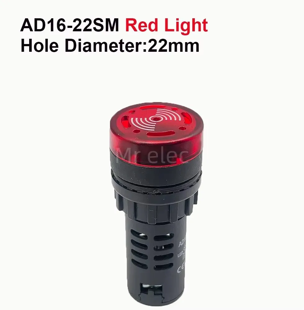 Summer AD16-22SM Intermittierender beleuchteter LED-Blitz, Ton, Licht – Bild 2