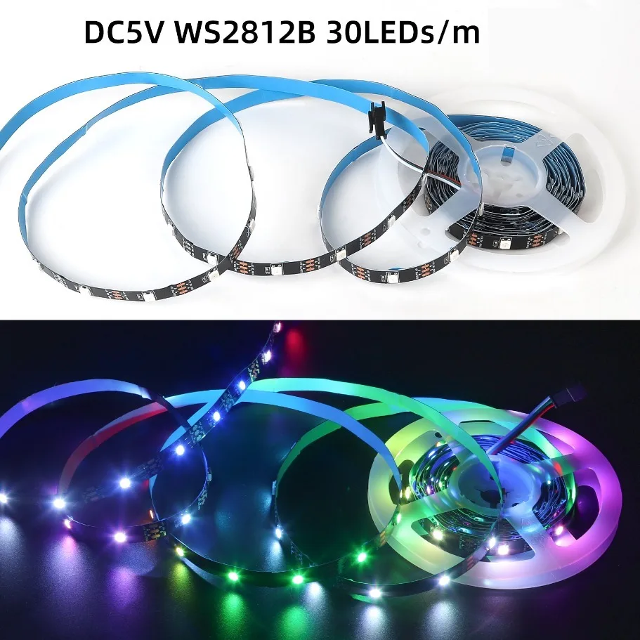 WS2812B 5050 RGBIC Smart LED-Streifen WS2812 Individuell – Bild 3