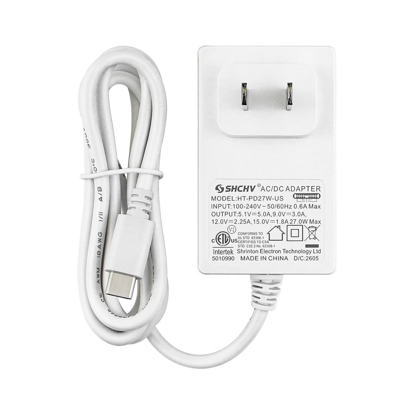 Raspberry pi 5 pd 27w netzteil 5,1 v 5a usb typ c netzteil für eu us – Bild 4