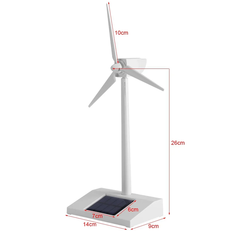 Solar Wind Generator Modell Geschenk Ausstellung Stand Windmühle – Bild 3