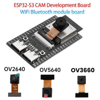 ESP32-S3-N16R8 WLAN Bluetooth Entwicklungsboard ESP32-S3-CAM Modul Dual Type-C LX7 CPU 240MHz Unterstützt