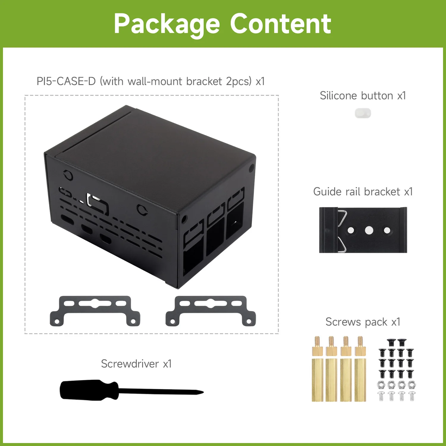 Waveshare Industriegehäuse (D) für Raspberry Pi 5, Größerer Innenraum – Bild 6