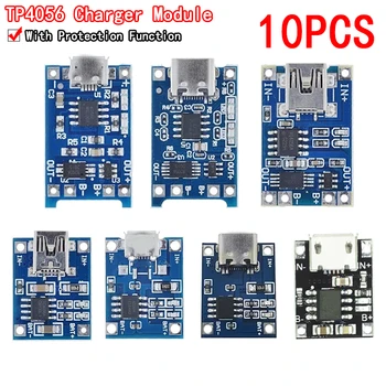 5V 1A 18650 TP4056 Lithium-Batterie Ladegerät Modul Lade Board Mit Schutz Dual Funktionen 1A Li-Ion (10 Stück)