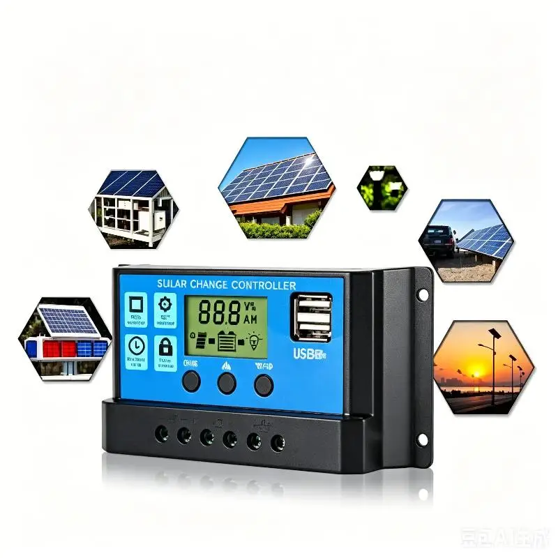 Solar-Laderegler 10A/30A Solarpanel PWM 12/24V Batterie-Controller – Bild 4