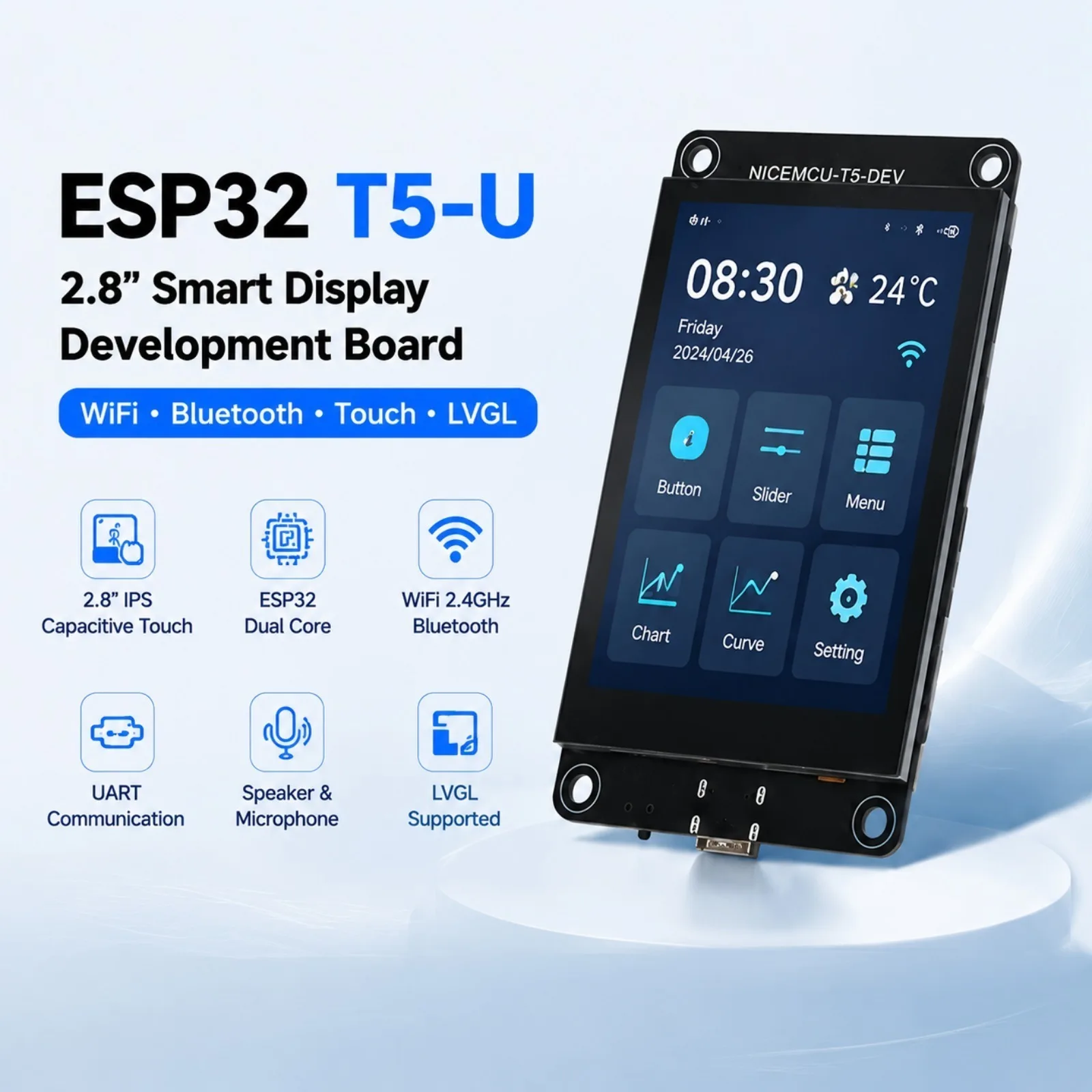 ESP32 2,8 Zoll IPS Kapazitiver Touchscreen-Display Entwicklungsboard – Bild 2