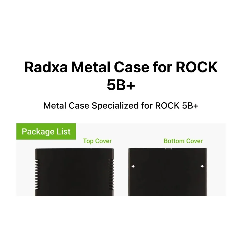 Radxa ROCK 5B+ Aluminium-Kühlkörpergehäuse mit integriertem – Bild 2