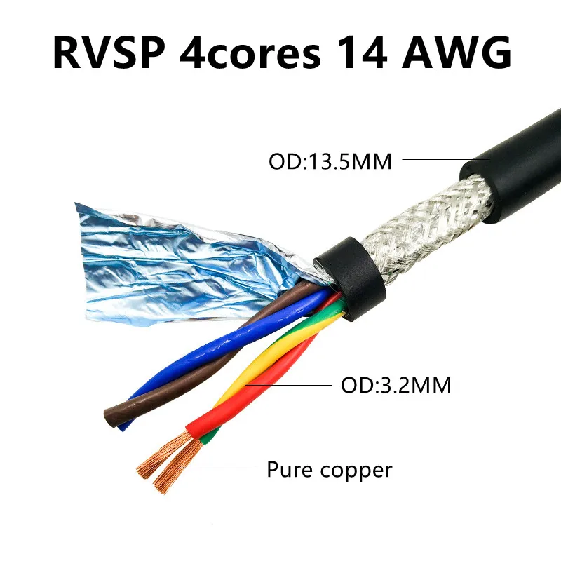 RS485 Twisted-Pair Abgeschirmtes Kabel 18 AWG 17AWG 16AWG 14AWG 5m – Bild 2