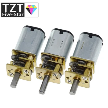 TZT 1/3 Stück DC 6V 30RPM 200RPM N20 Mini Mikro-Metallgetriebemotor mit Zahnrad DC-Motoren GA12-N20