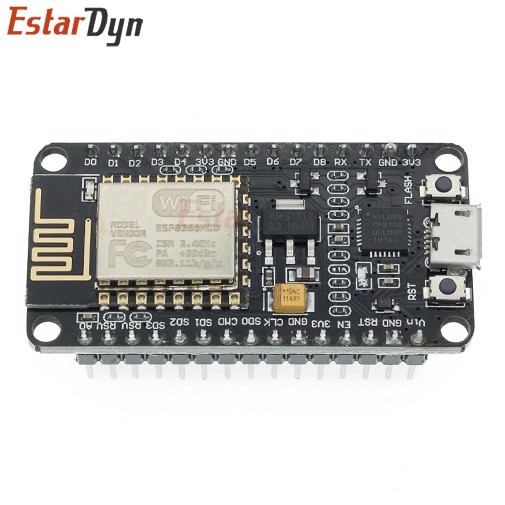Estardyn NodeMCU ESP8266 Entwicklungsboard V2/V3, ESP-12E CH340/CP2102 – Bild 3