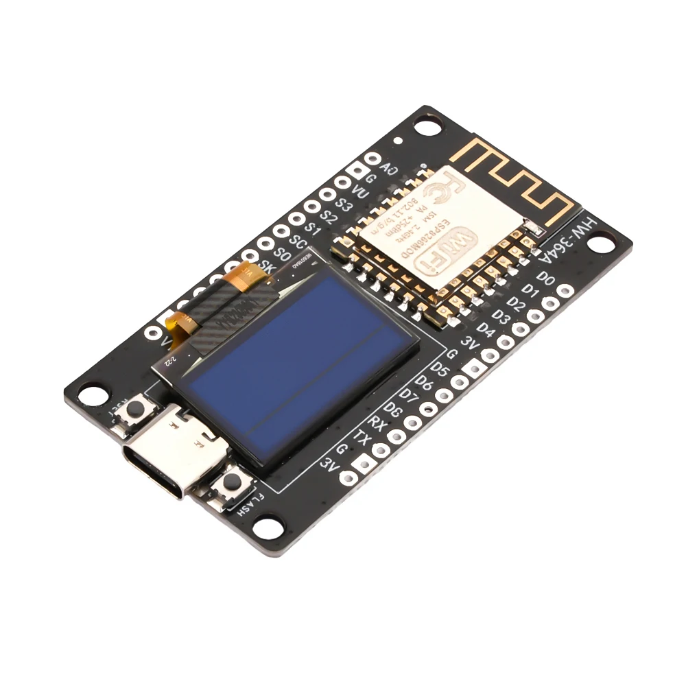 Nodemcu esp8266 Entwicklungs board mit 0,96 Zoll oled Display ch340 Treiber modul für die Programmierung