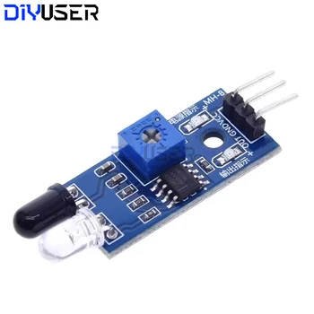 IR-Hindernissensor-Modul 3-Pin Einstellbar 2-40cm Erfassungsbereich 3,3V-5V für Roboter Smart Car Raspberry Pi
