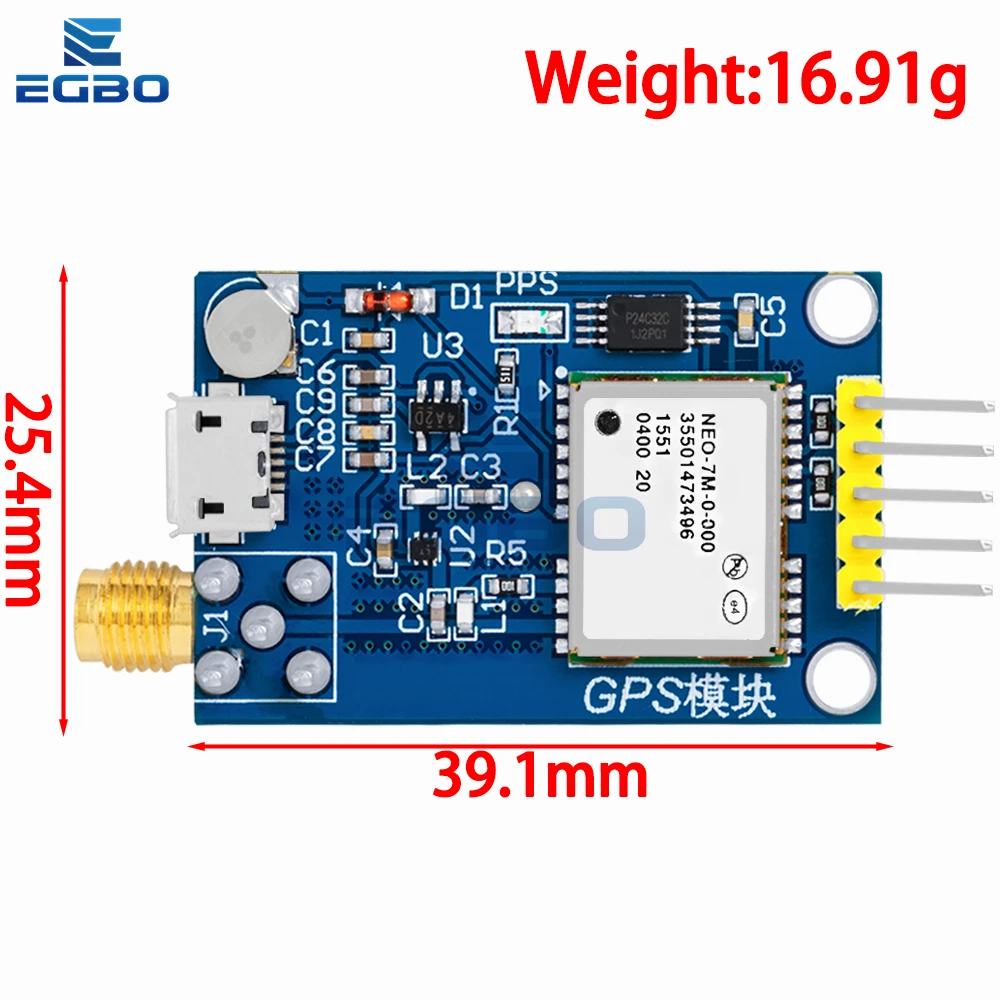 ~ 8PCS GPS NEO-6M NEO-7M NEO-8M NEO-9m Satellite Positionierung Modul – Bild 2