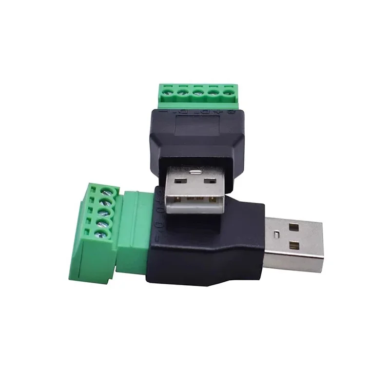 USB-Buchse, USB 2.0 auf Schraubklemmen-Stecker-Adapter, USB 2.0 Typ A – Bild 3