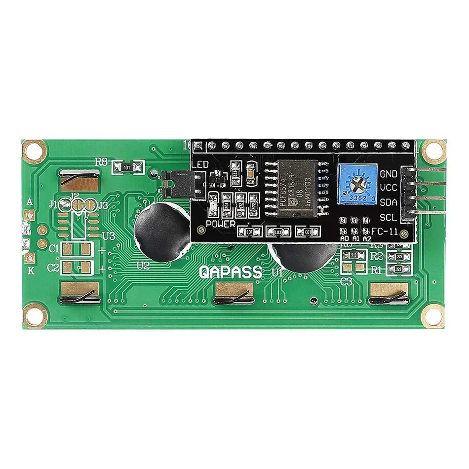 LCD1602 I2C LCD-Modul Blau/Gelb Grüner Bildschirm 16x2 Zeichen – Bild 4