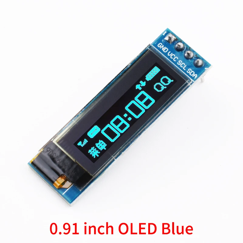 0,96 Zoll OLED-Display 128x64 I2C IIC SSD1306 Modul Weiß Blau Gelb-Blau 12864 Mini-LCD-Bildschirm Kompatibel