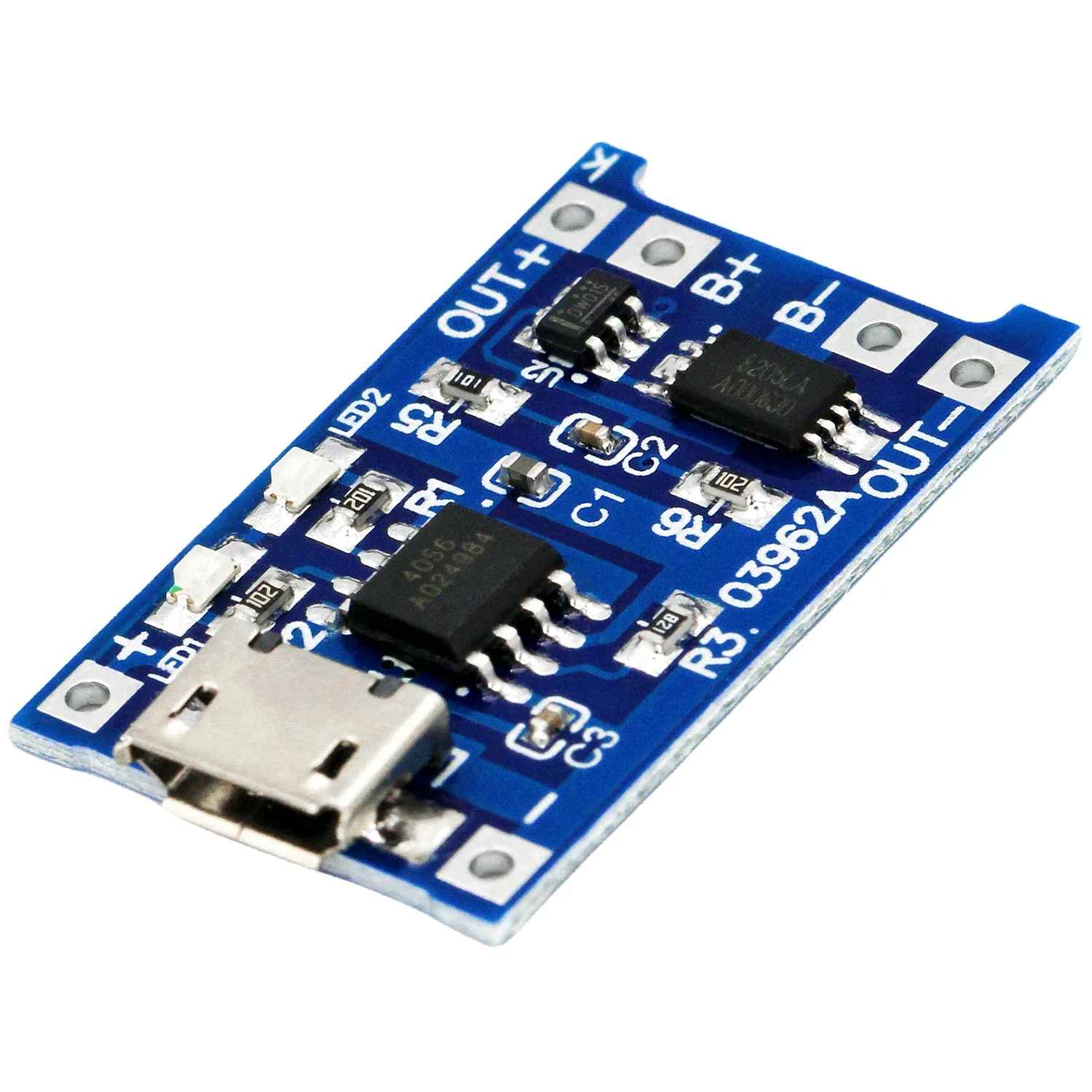 TP4056 5 V 1 A Typ-C USB Micro 18650 Lithium-Batterie-Ladegerät-Modul Ladeplatine mit Schutz Doppelfunktionen