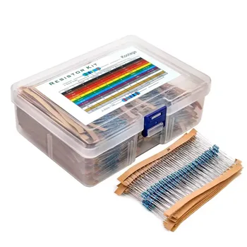 1% Widerstands-Set 1/4W Metallfilm-Widerstände Kit 10Ohm ~1M Ohm 30 Werte (300 Stück)