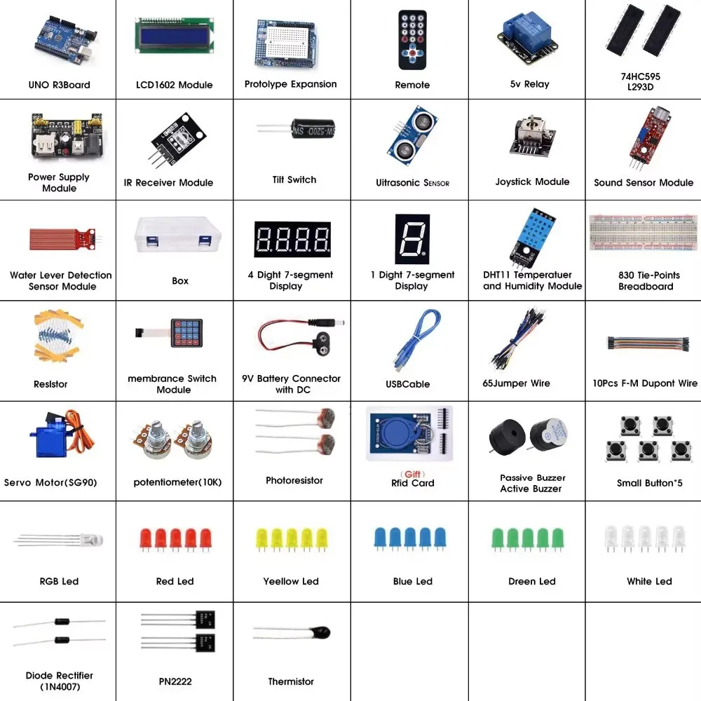 Verbessertes Super-Starter-Kit für Arduino R3 CH340 - R3 Breadboard – Bild 2