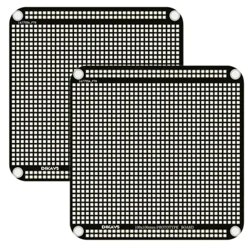 100x100mm Solder Doppelseitige Leiterplatten Durch-Loch Platine ProtoBoard Prototyp Board (Pack von 2)