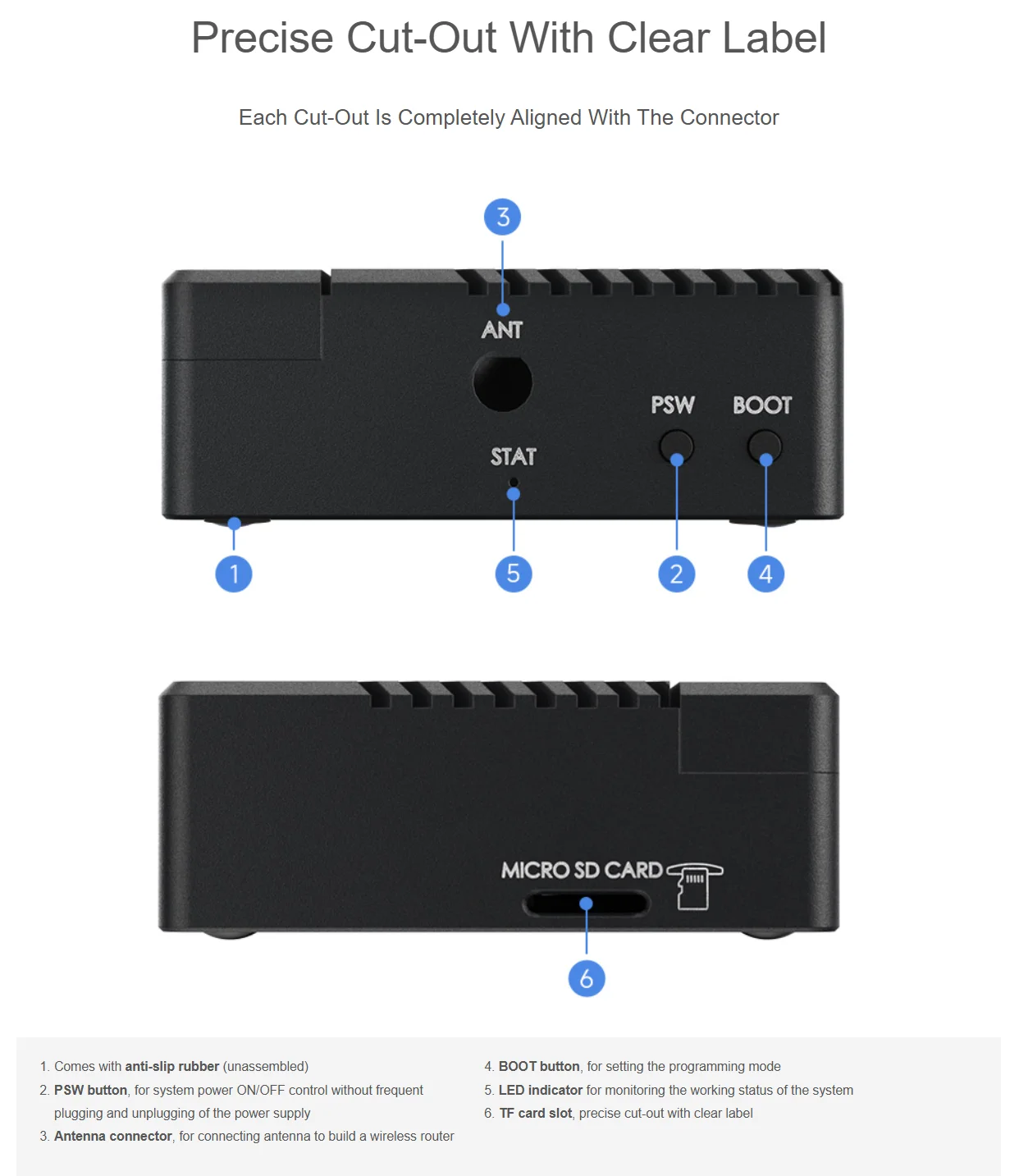 Mini Dual Gigabit Ethernet Basisbord/Mini-Computer-Kit für Raspberry – Bild 3