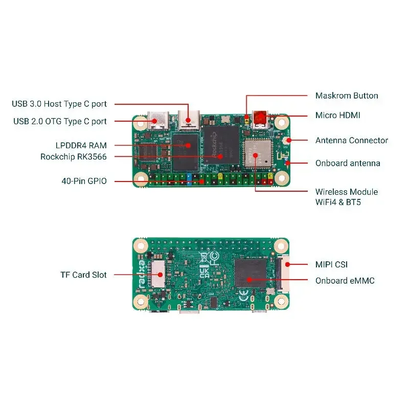 RADXA ZERO 3W 8GB 64GB EMMC Rockchip RK3566 – Bild 4
