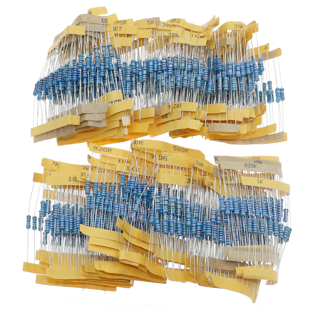 1/8W 1/4W 1/2W 1W 2W 3W 5W Metallfilm-Widerstände Sortiment-Set 1% – Bild 4