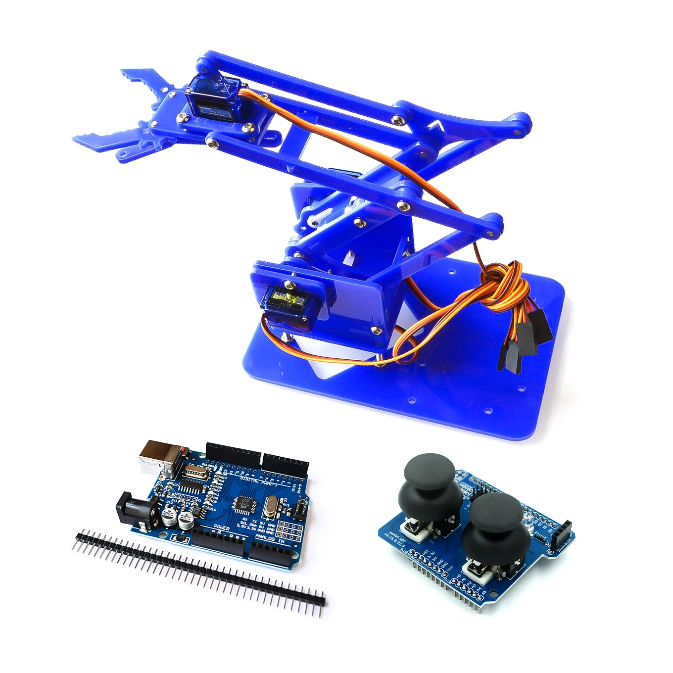 4 dof nicht montage Acryl mechanische Arm Roboter Manipulator Klaue – Bild 4