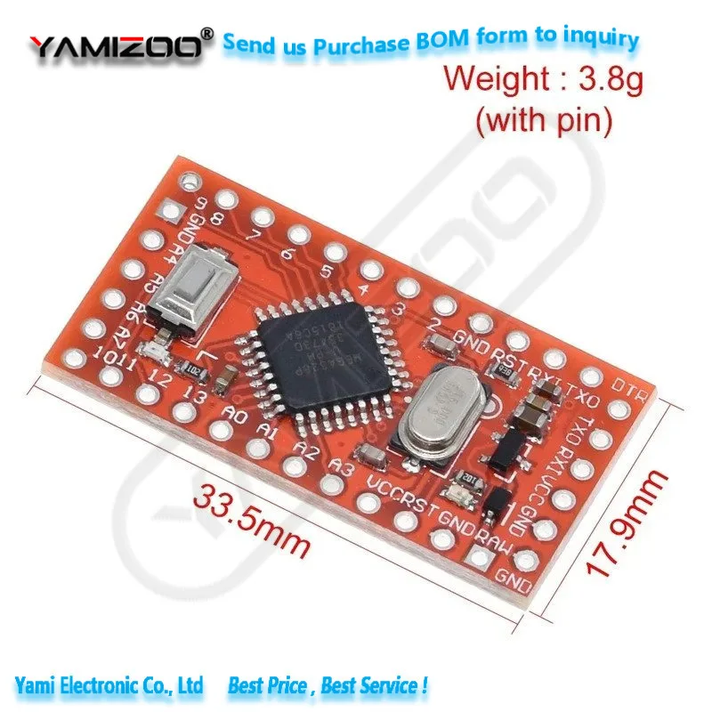 ATMEGA328P Pro 328 Mini ATMEGA328 3,3V 8MHz 5V 16MHz CH340G CP2102 – Bild 5