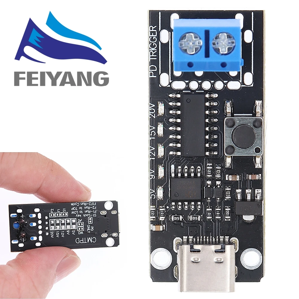 100W 5A USB-C Schnelllade-Triggerplatinenmodul PD/QC Decoy Board – Bild 2