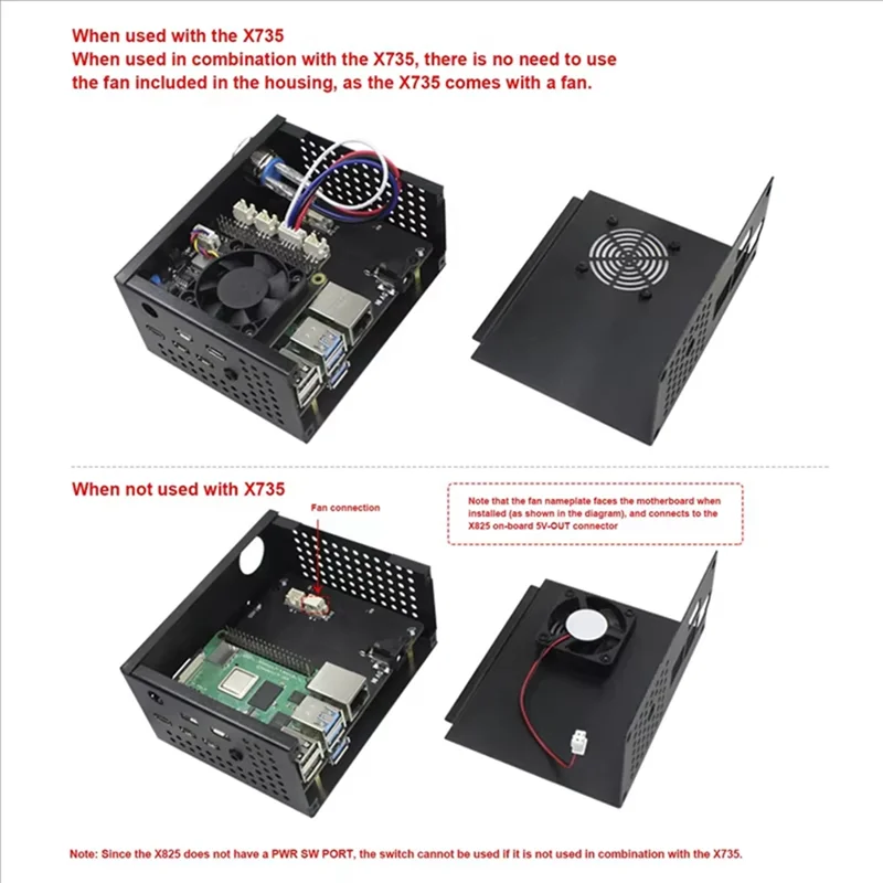AU40! Für Raspberry Pi X735 V3.0 Power Management Board mit PWM-Lüfter – Bild 6
