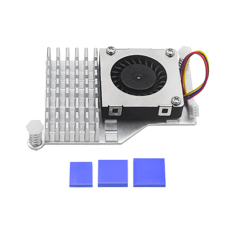 Raspberry Pi 5, aktiver Kühler, Aluminium-Kühlkörper, PWM-Lüfter, Geschwindigkeit einstellbar, Schwarz