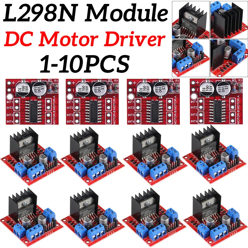 L298N Motor Treiber Controller Board L298 Modul Für Arduino Dual H Brücke DC Schrittmotor Smart Auto Roboter