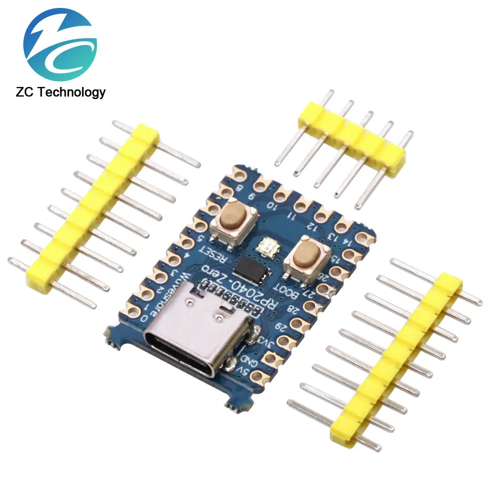 RP2040-Zero RP2040 untuk Modul Papan Pengembangan PICO Mikrokontroler Raspberry Pi Dual-Core Cortex M0 +-2MB
