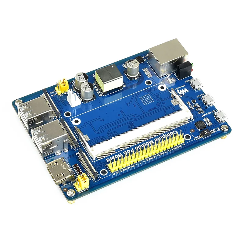 Raspberry Pi Compute Module 3 IO-Board mit PoE Ethernet 4x USB GPIO – Bild 3