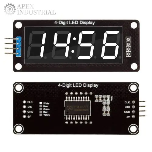 TM1637 LED-Anzeigemodul für Arduino 4-Ziffer 7 Segment 0.56 Zoll – Bild 6