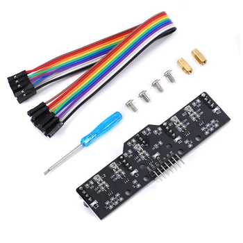 5-Kanal-Digital-Tracking-Sensor, 5-Kanal-Modul zur grauen Linienpatrouille, photoelektrische Farberkennung