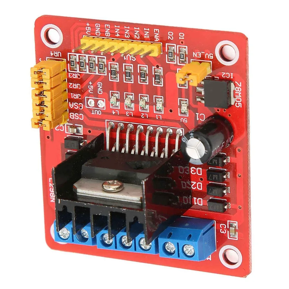 L298N Schrittmotor-Treibermodul 5V-35V 2A DC-Motorsteuerplatine – Bild 2